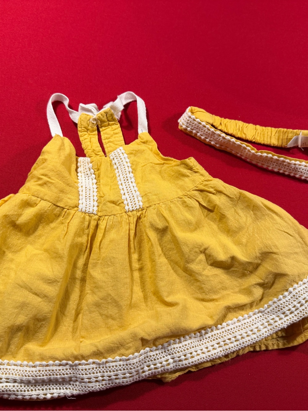 Isaac Mizrahi Kids Mustard Yellow sundress with headband